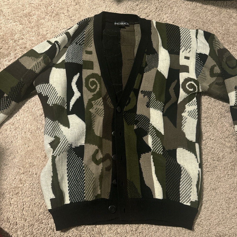 SOLD! Funky button up sweater
